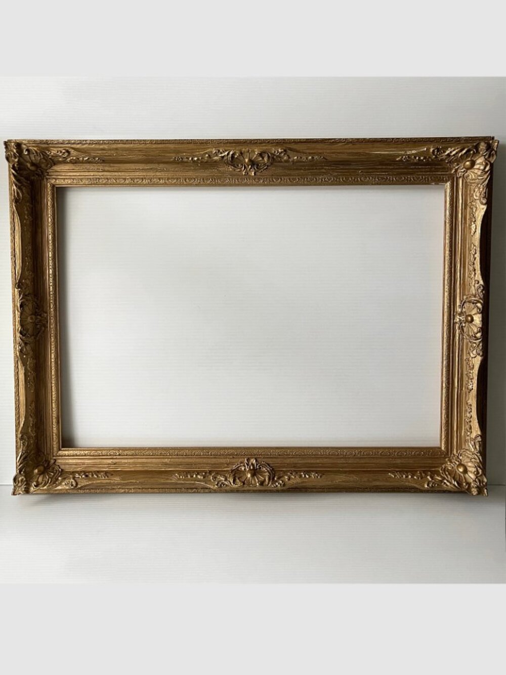 Large Vintage French Style Rococo Baroque Ornate Gold Picture Frame 31.5x23.5